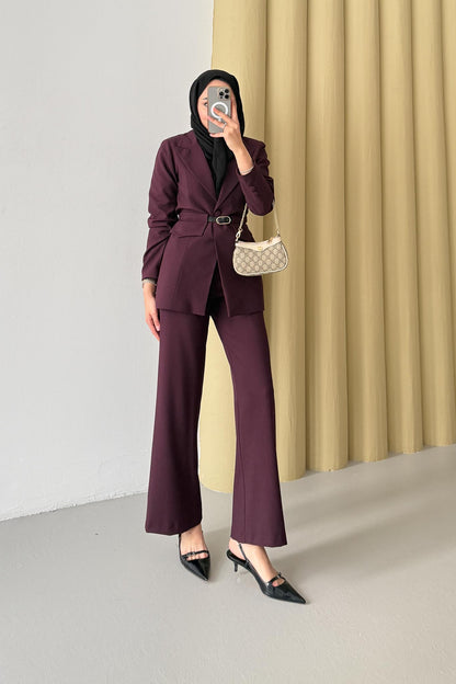 Armia Pleated Detailed Suit Light Lilac