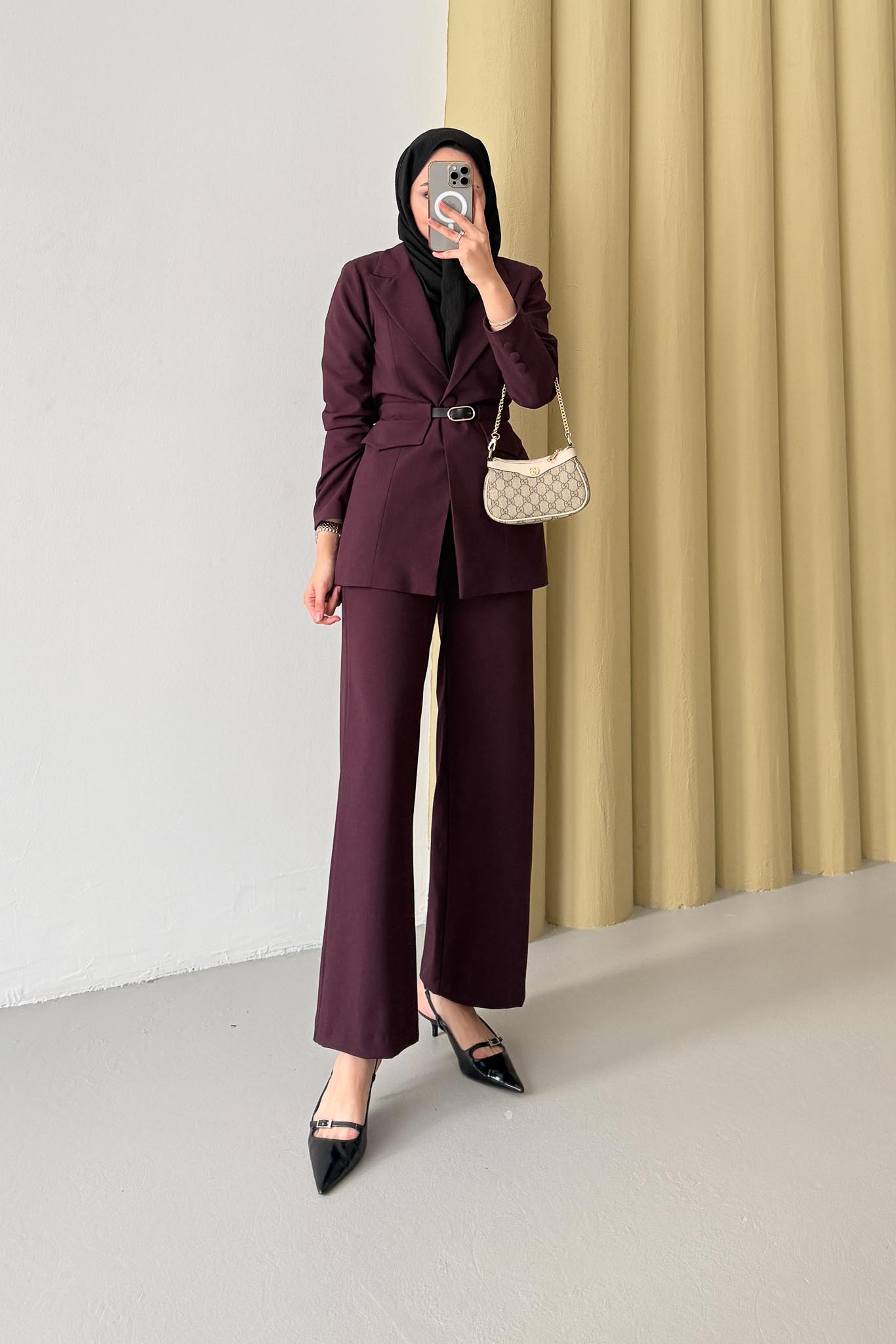 Armia Pleated Detailed Suit Light Lilac