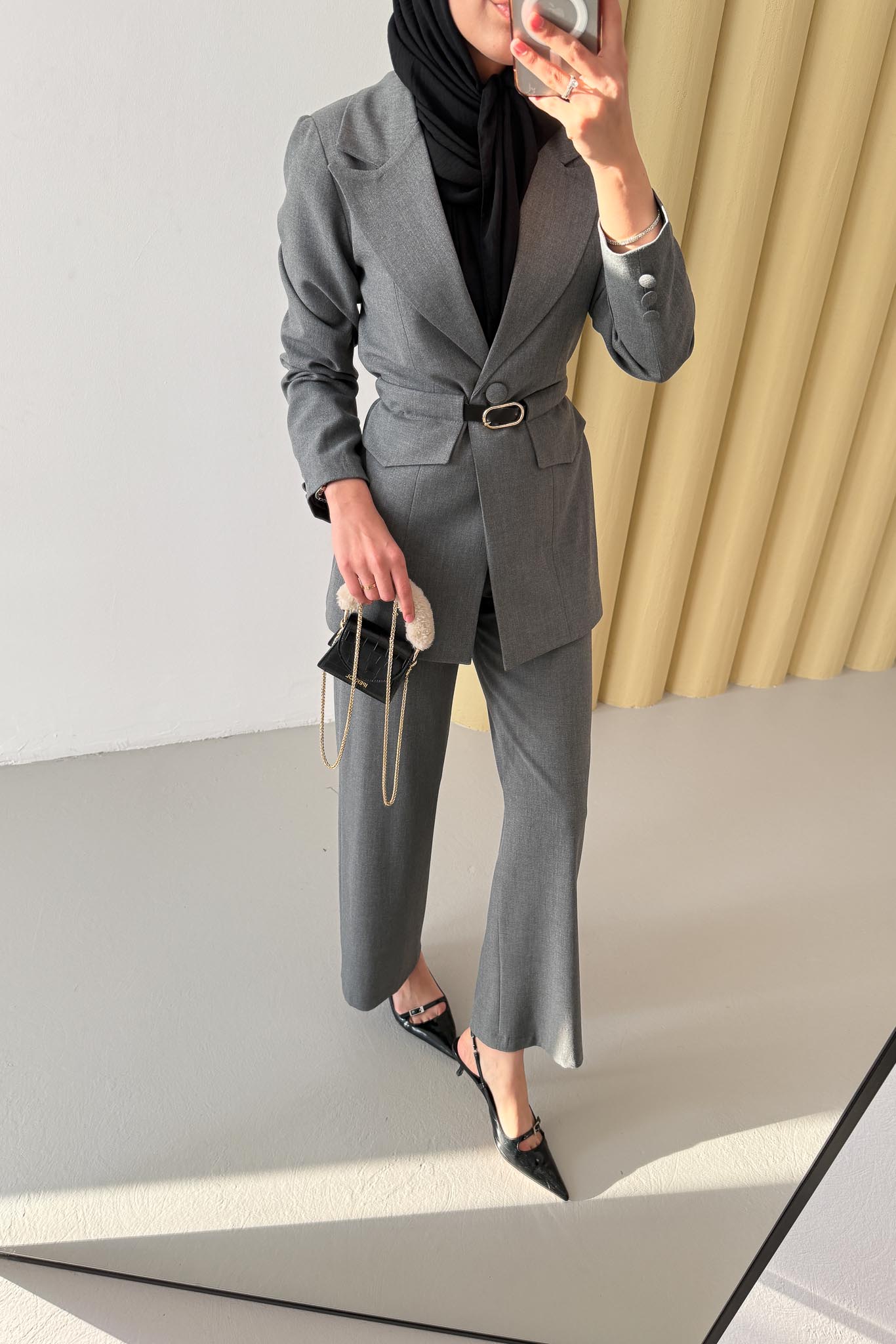 Armia Pleated Detailed Suit Light Lilac