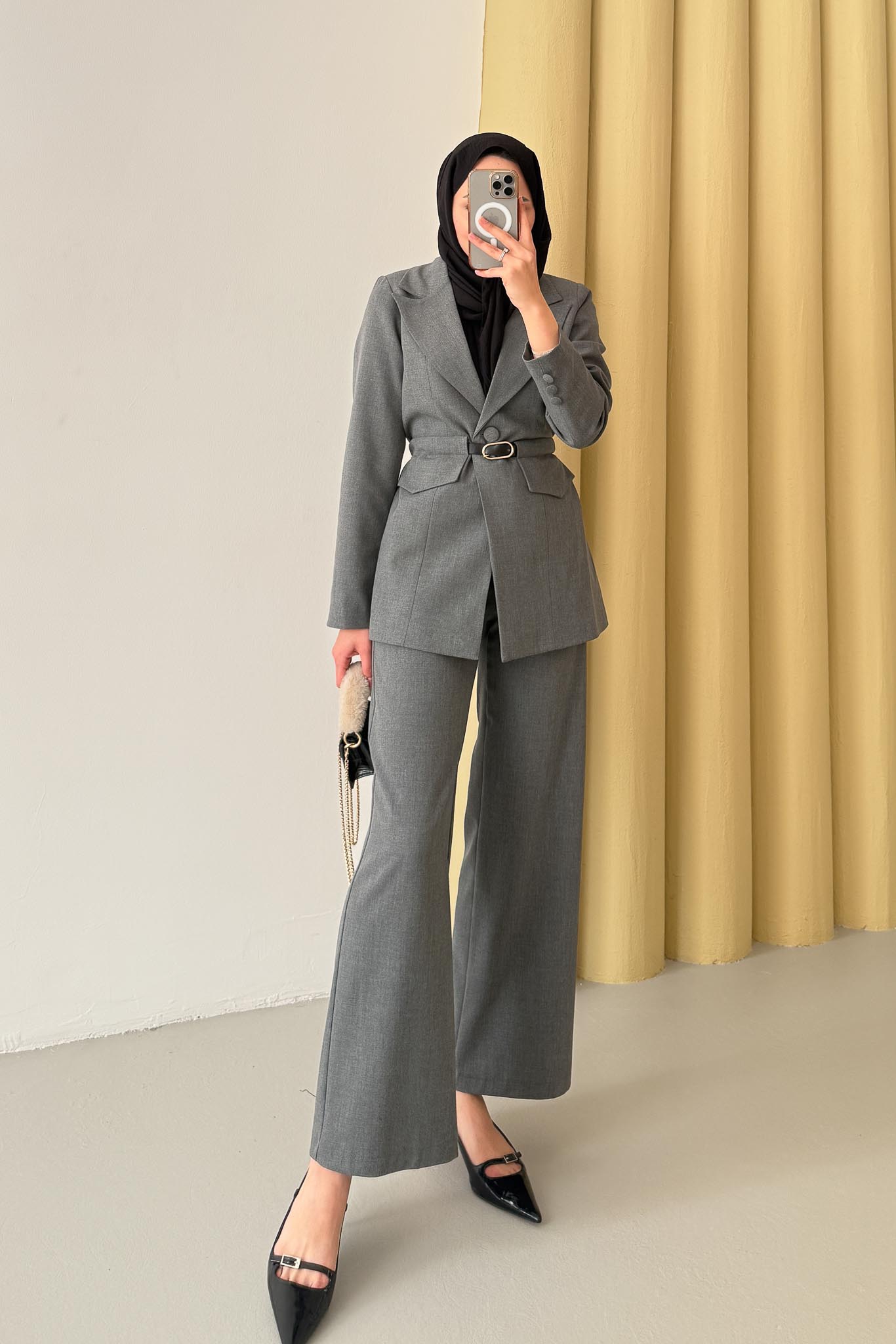 Armia Pleated Detailed Suit Light Lilac