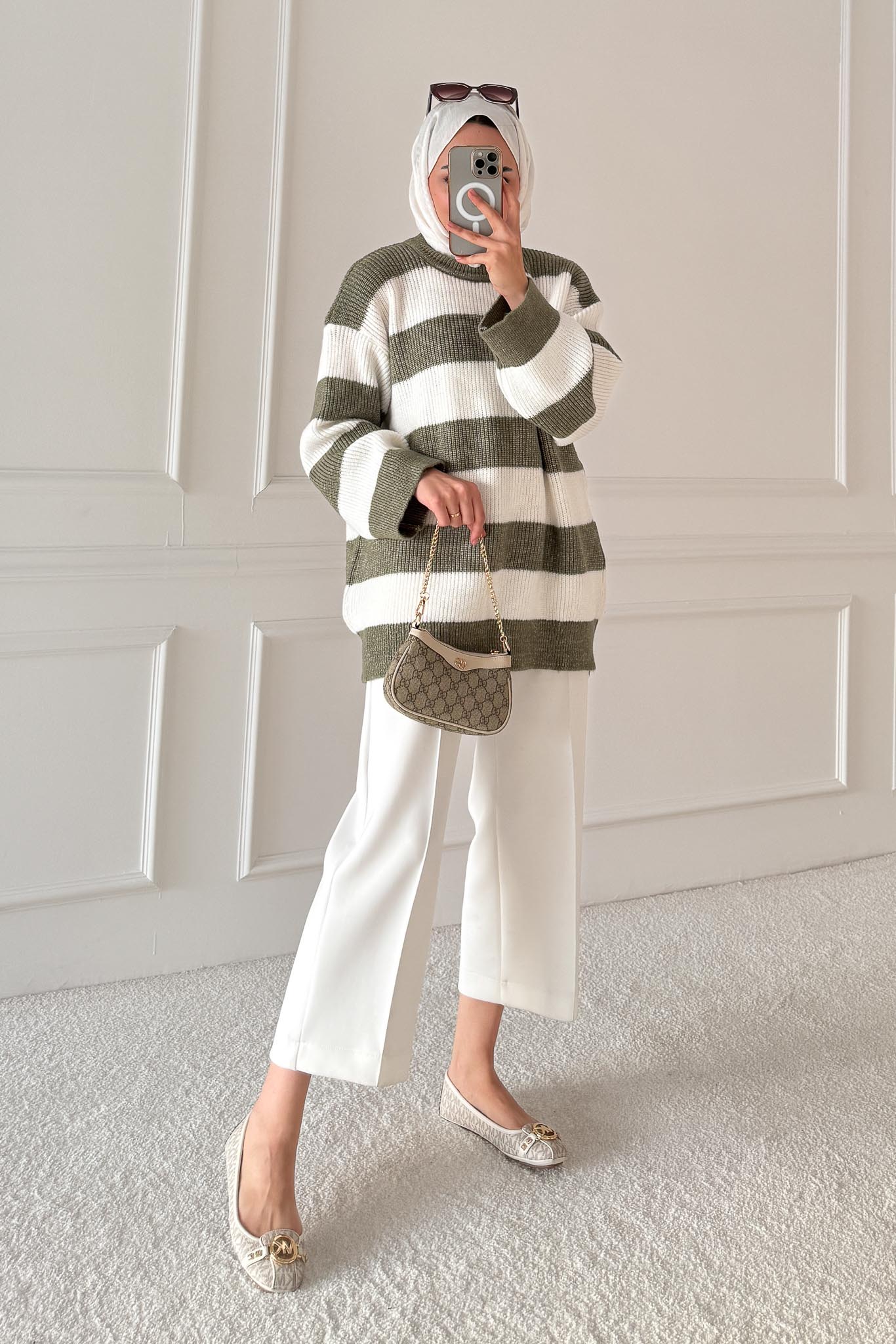 Ajda Pleated Skirt Set Petrol