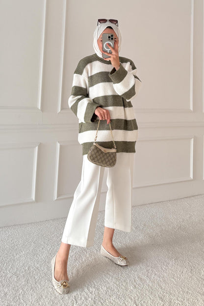 Ajda Pleated Skirt Set Petrol