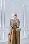 Ajda Pleated Skirt Set Petrol