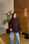 Coffee Dantelli Hırka Corsman