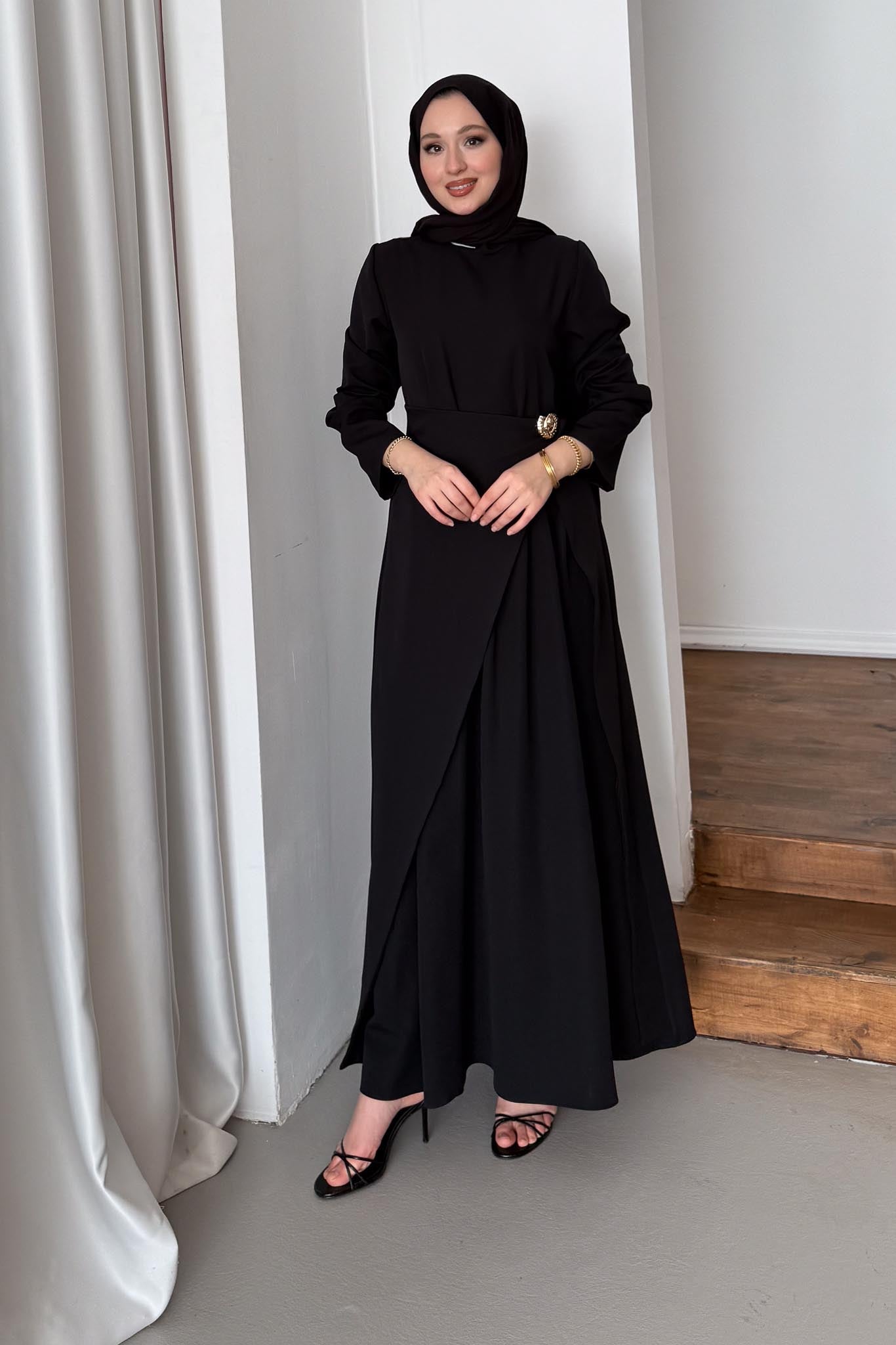 Ajda Pleated Skirt Set Petrol