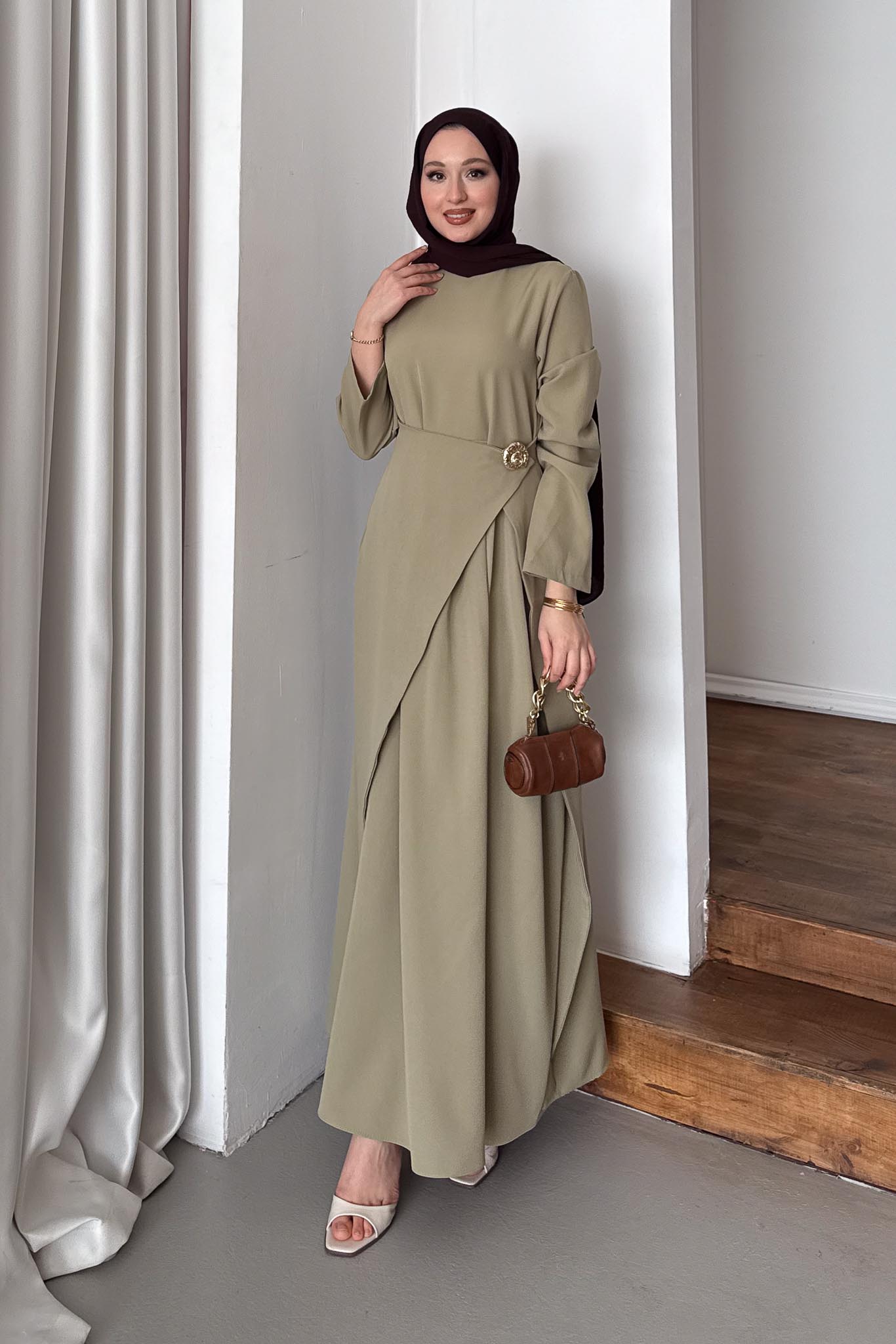 Ajda Pleated Skirt Set Petrol