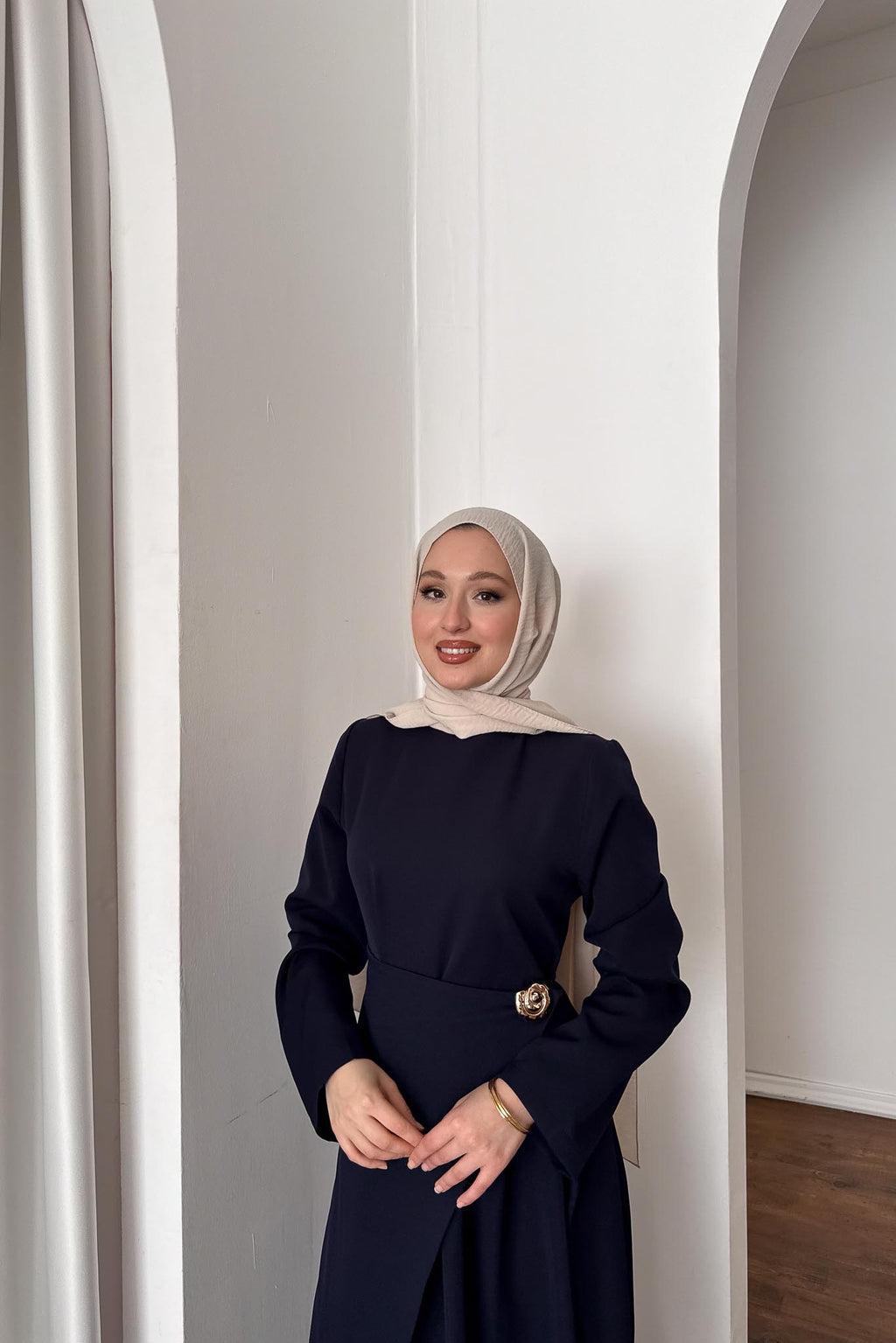 Daina Elbise Lacivert