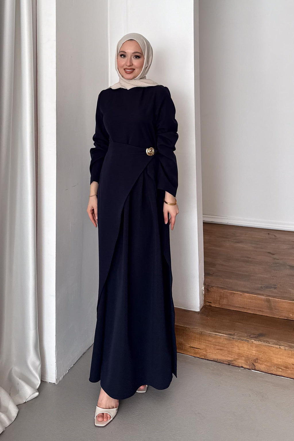 Daina Elbise Lacivert