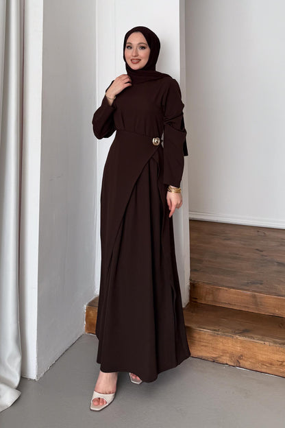 Ajda Pleated Skirt Set Petrol