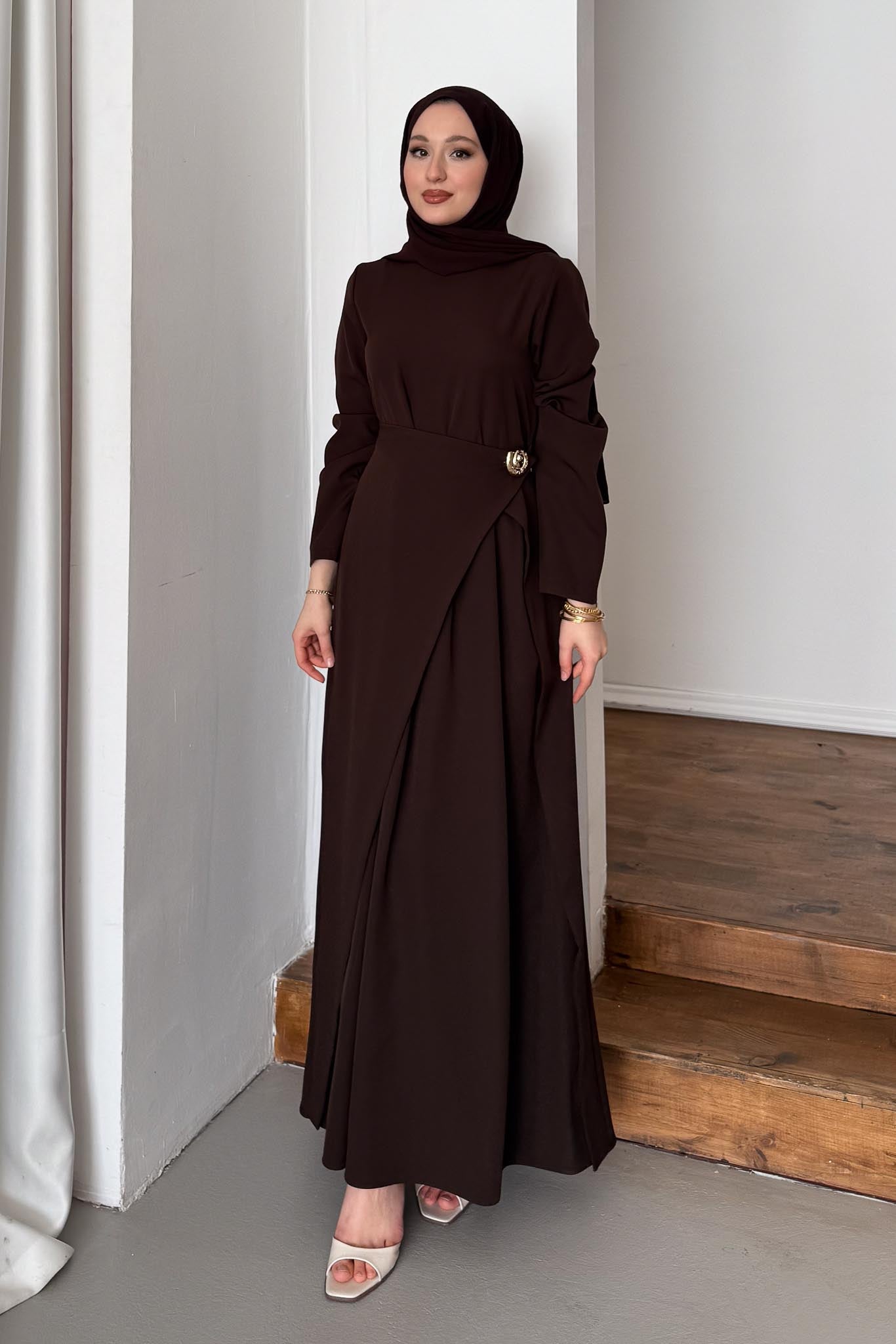 Ajda Pleated Skirt Set Petrol