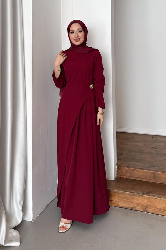 Daina Elbise Bordo