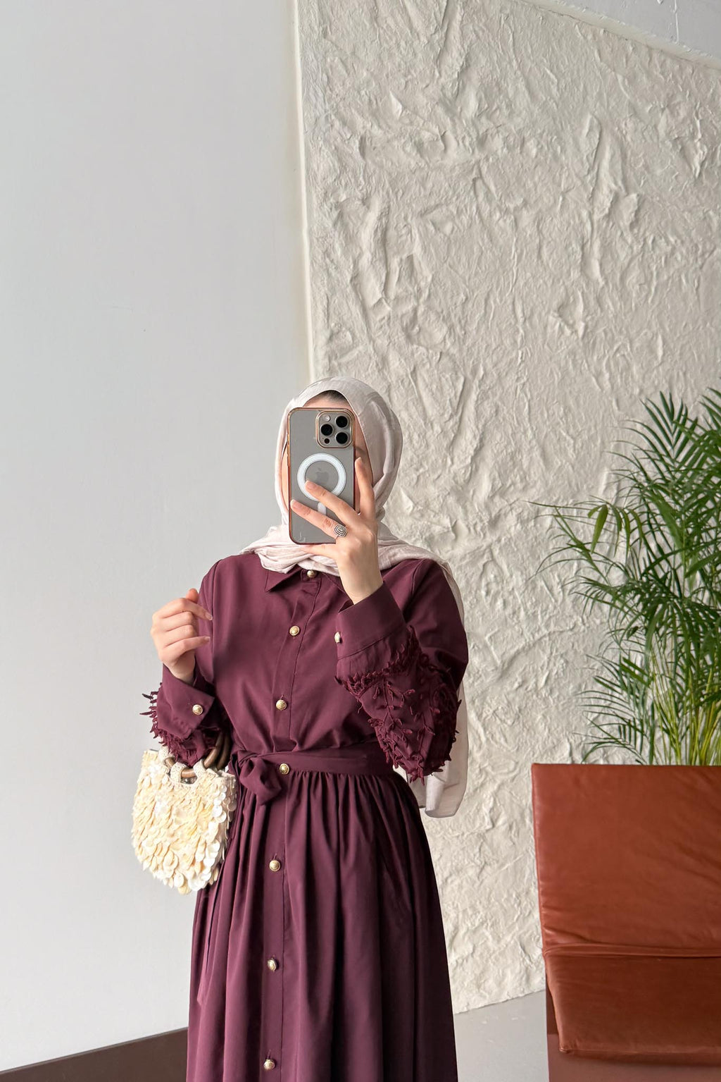 New Hurrem Evening Dress Burgundy