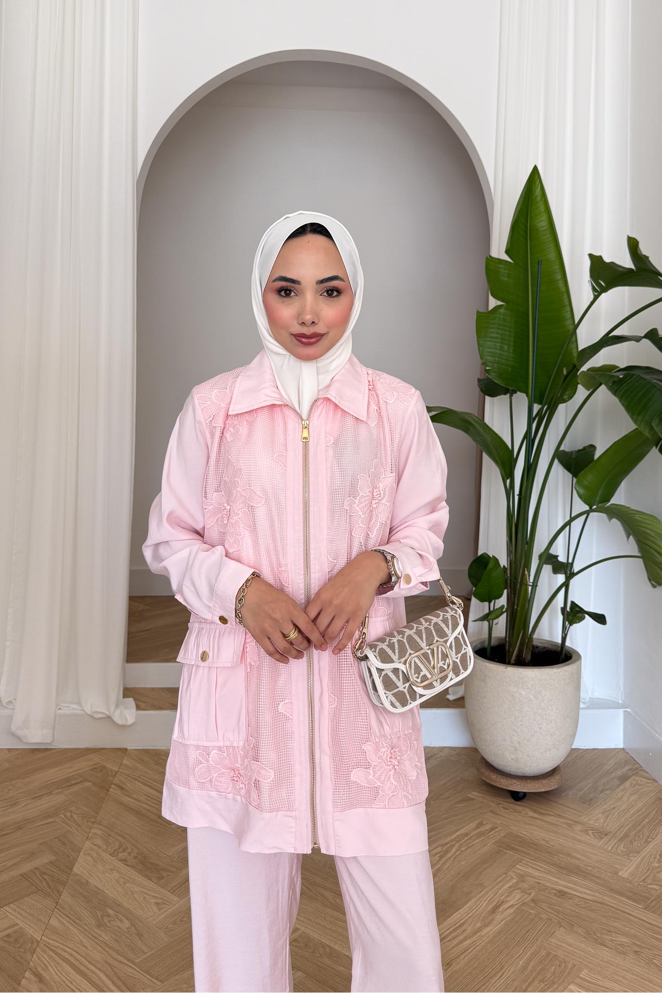 Ajda Pleated Skirt Set Petrol