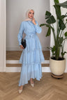 Ajda Pleated Skirt Set Petrol