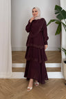 Ajda Pleated Skirt Set Petrol