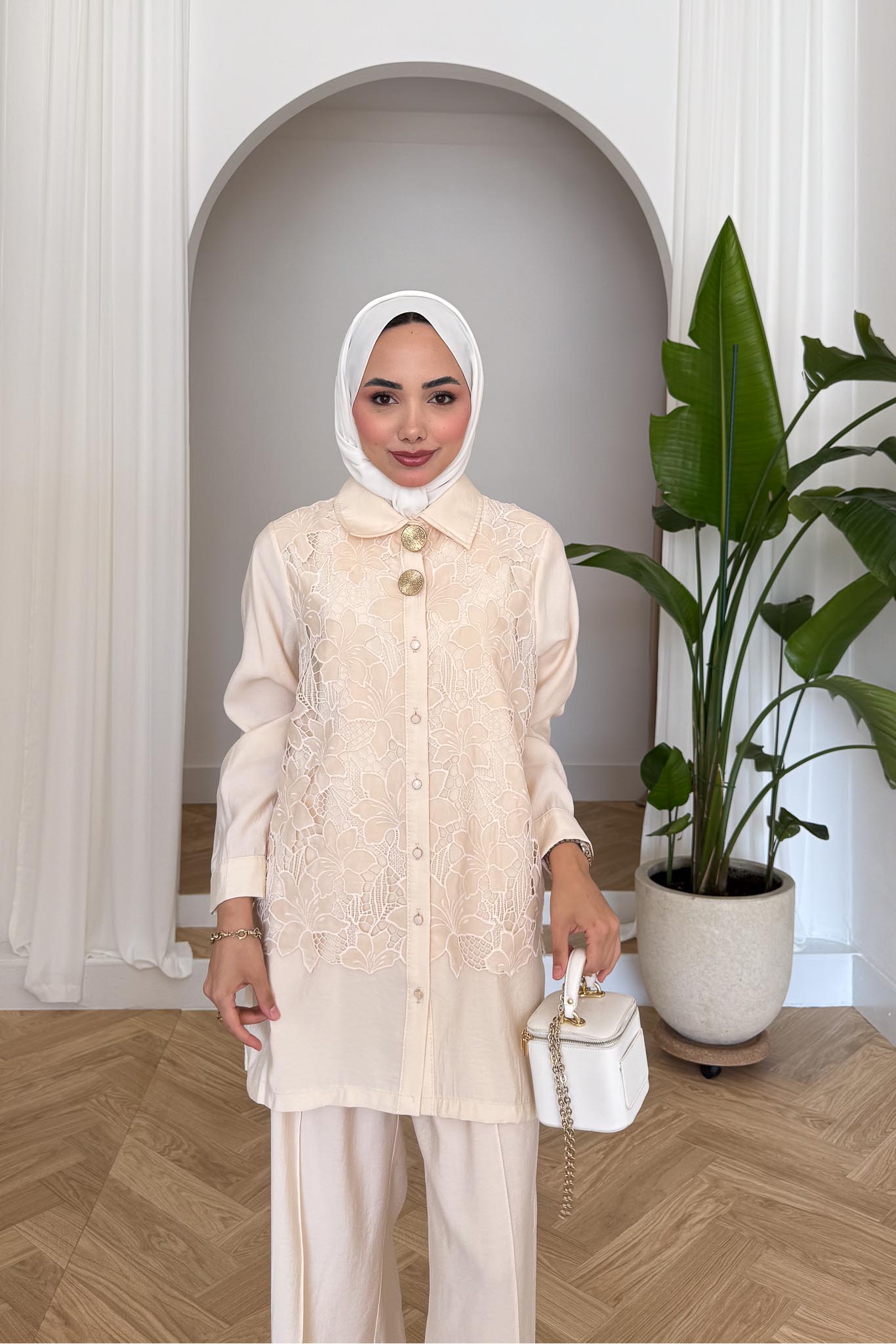 Ajda Pleated Skirt Set Petrol