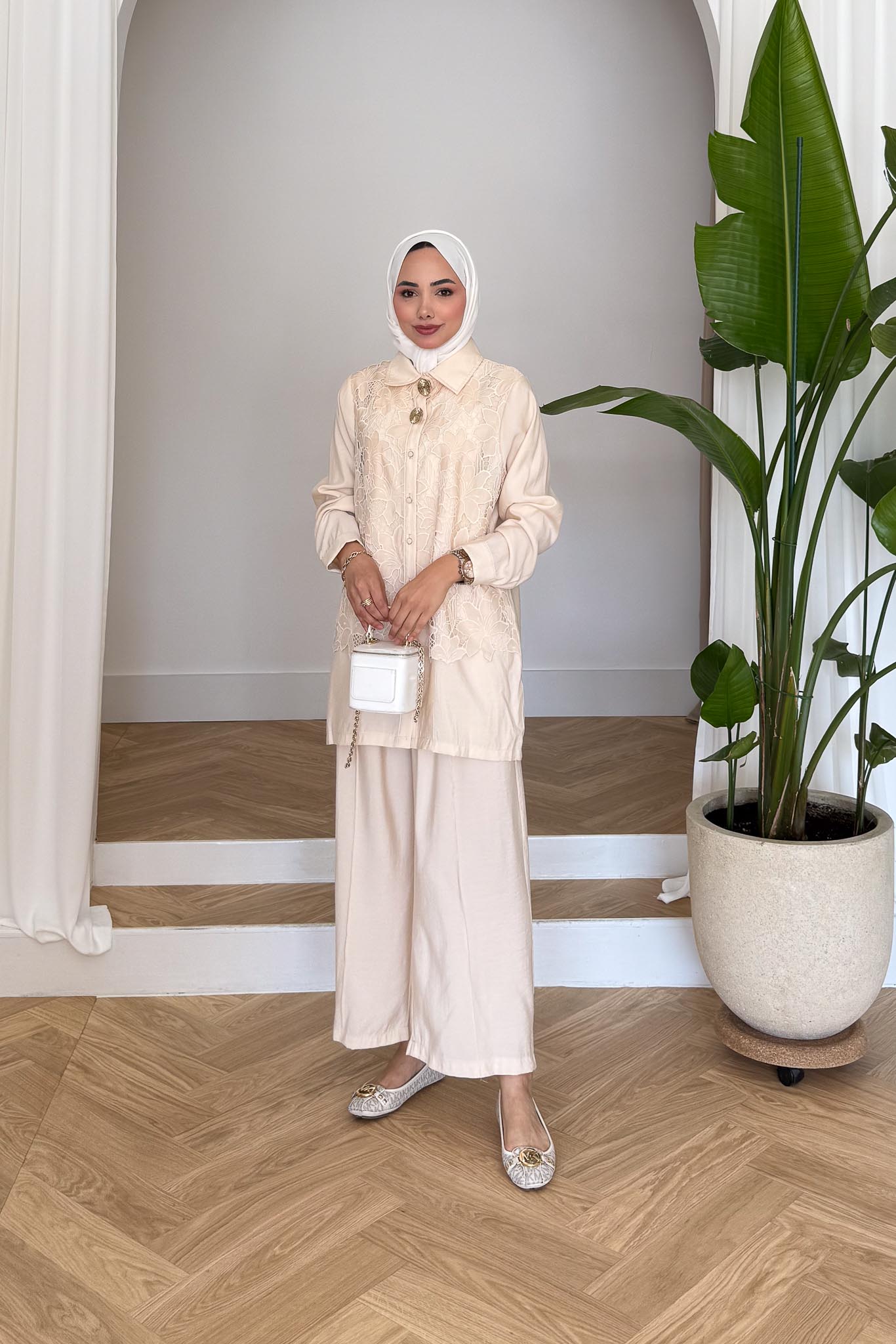 Ajda Pleated Skirt Set Petrol