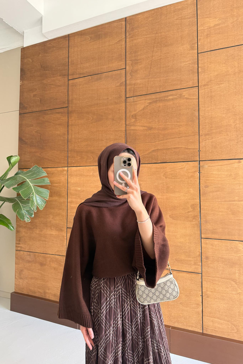 Tied Linen Skirt Beige