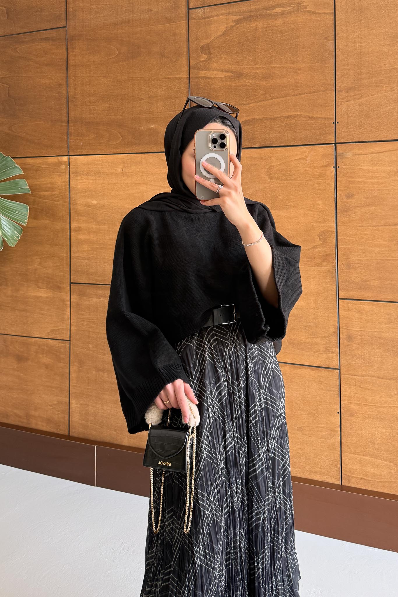 Tied Linen Skirt Beige