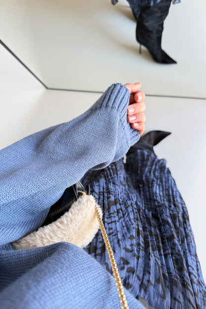Tied Linen Skirt Beige