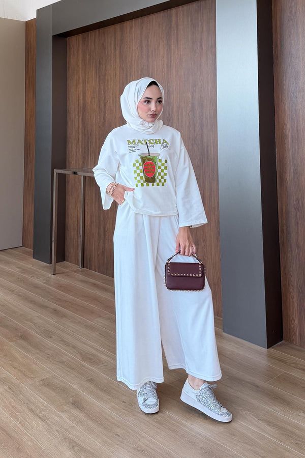 Latte Desenli Tunik