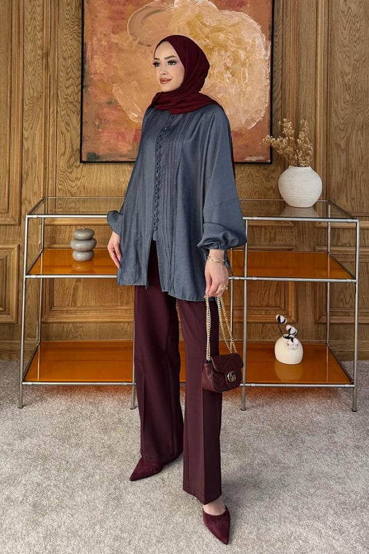 Ales Shoulder Lace Shirt Ecru