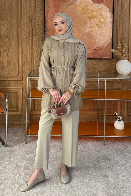 Ales Shoulder Lace Shirt Ecru