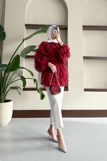 Ales Shoulder Lace Shirt Ecru