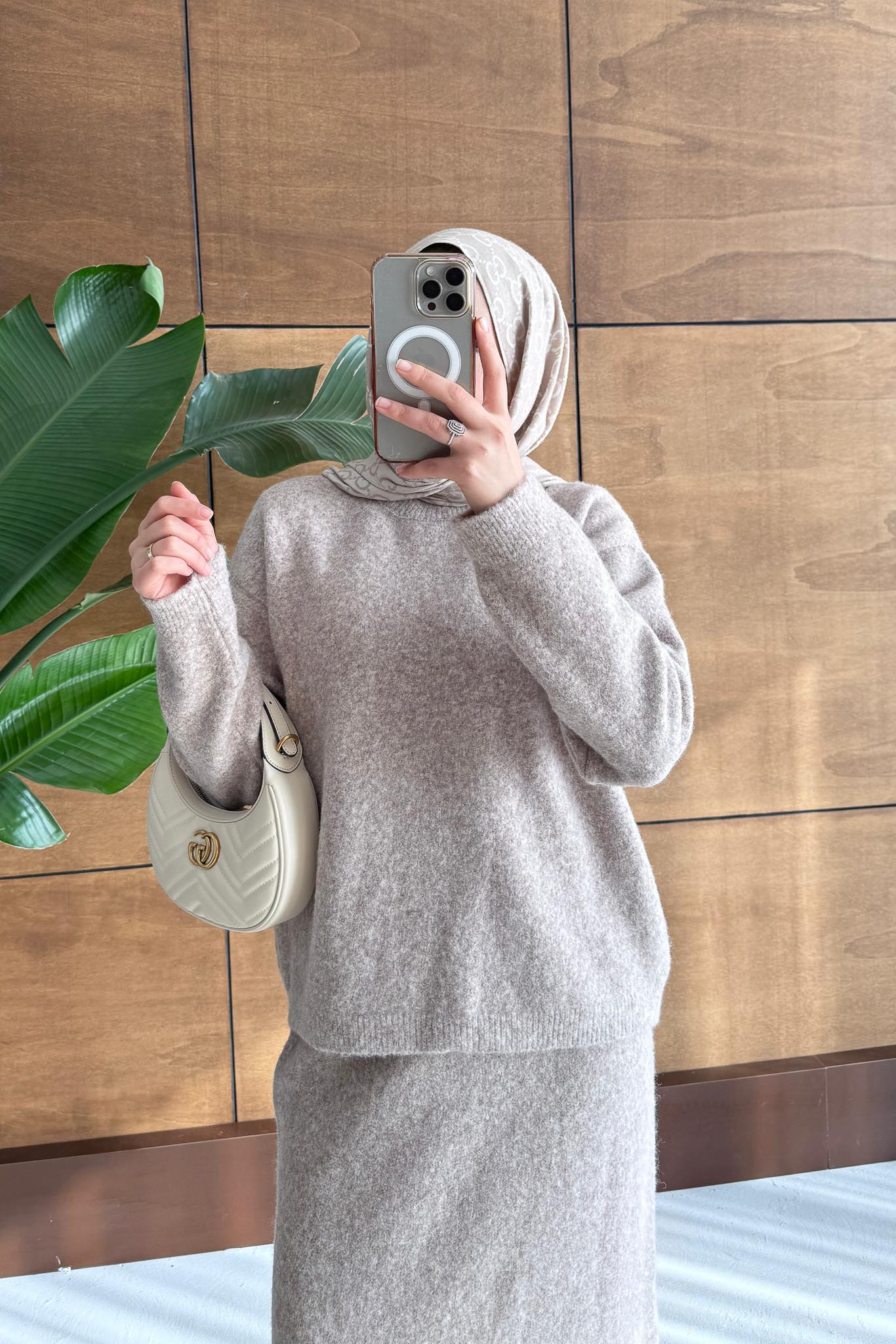 Diaz Angora Dokulu Etek Takım Menenj