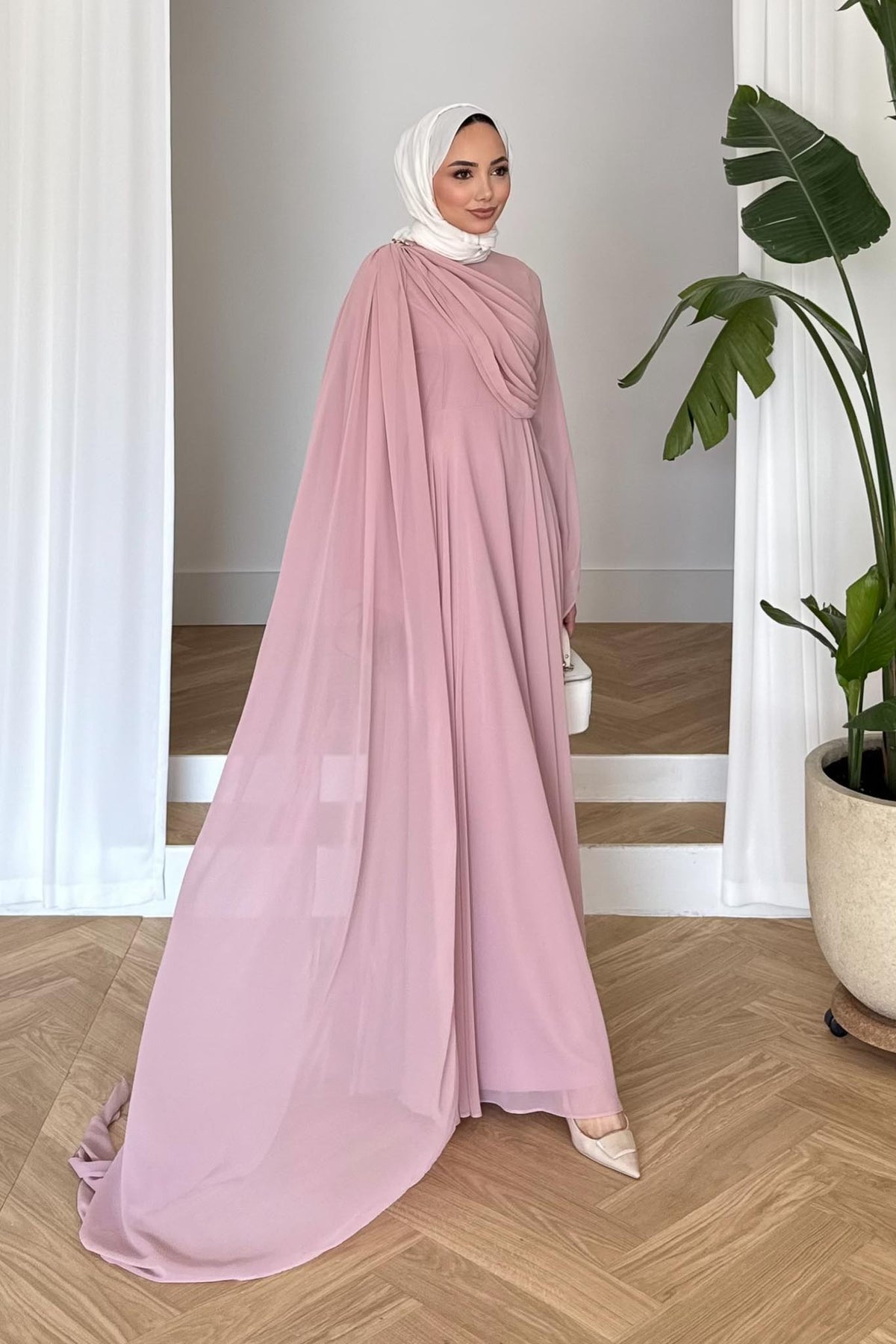 Diva Abiye Elbise Pembe