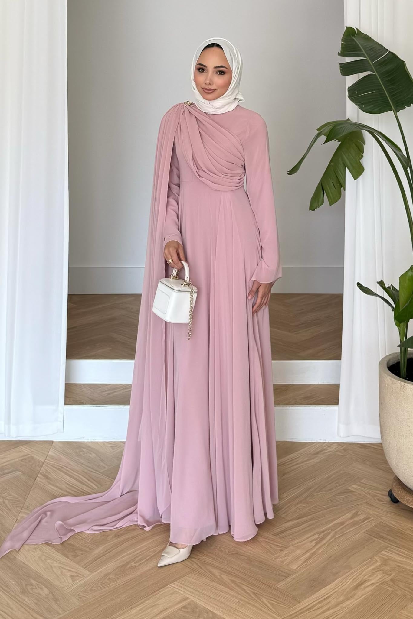 Diva Abiye Elbise Pembe
