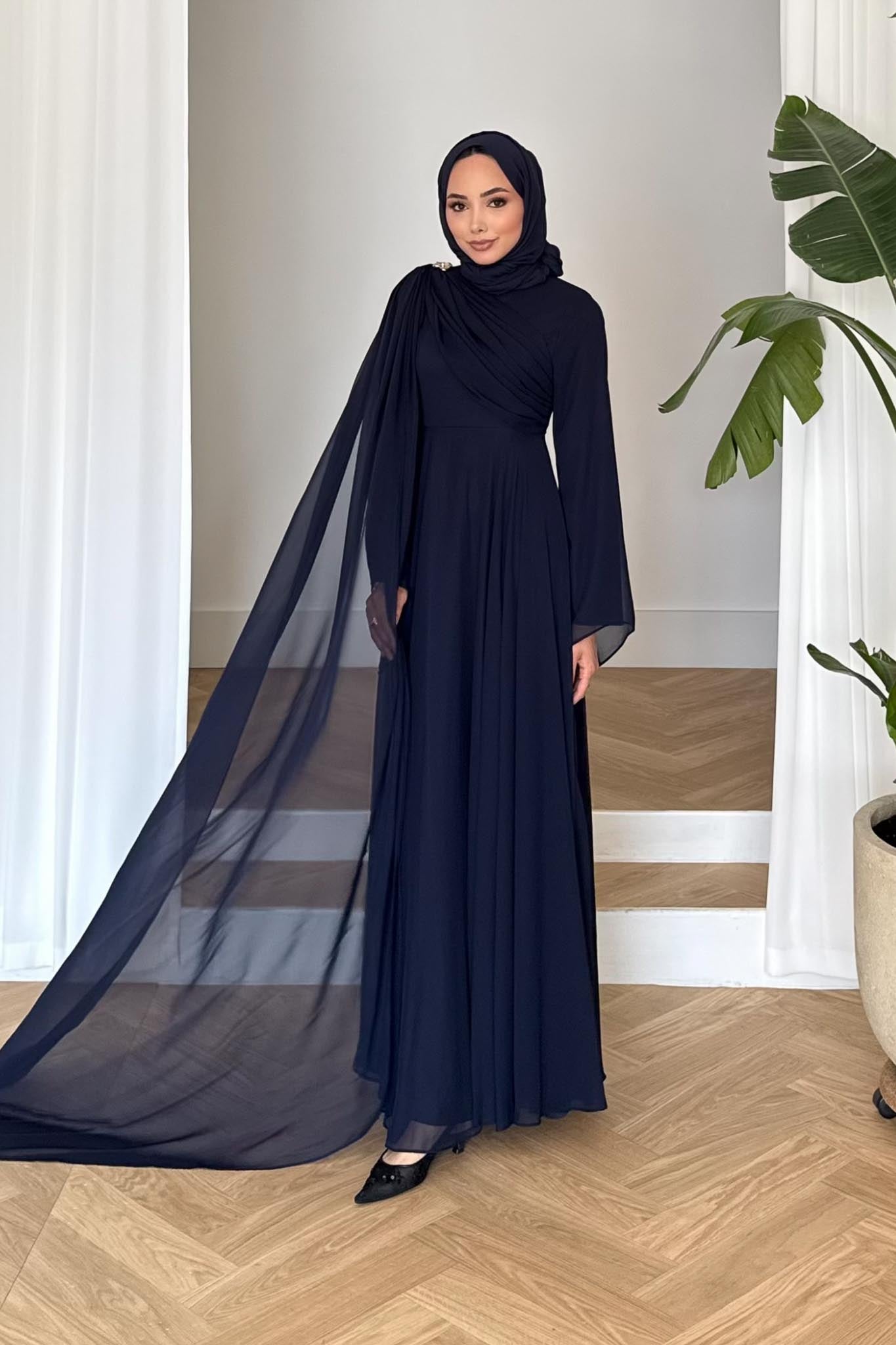 Diva Abiye Elbise Lacivert