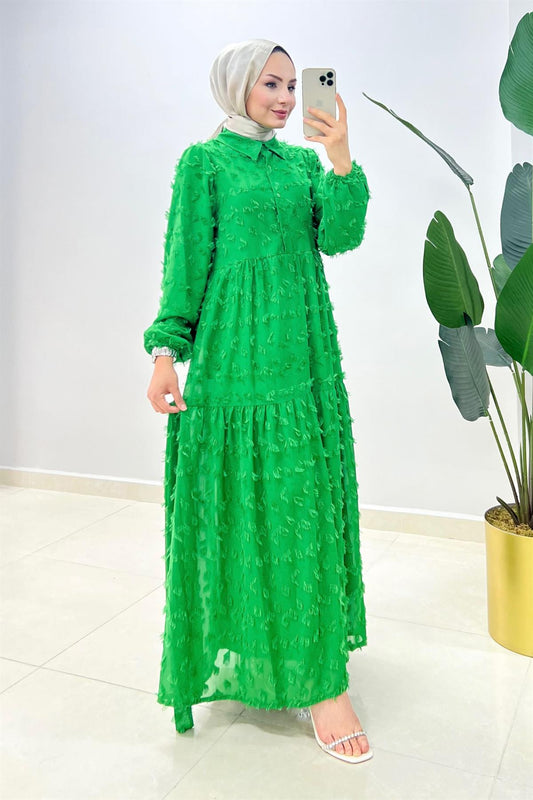 Gold Dress Green