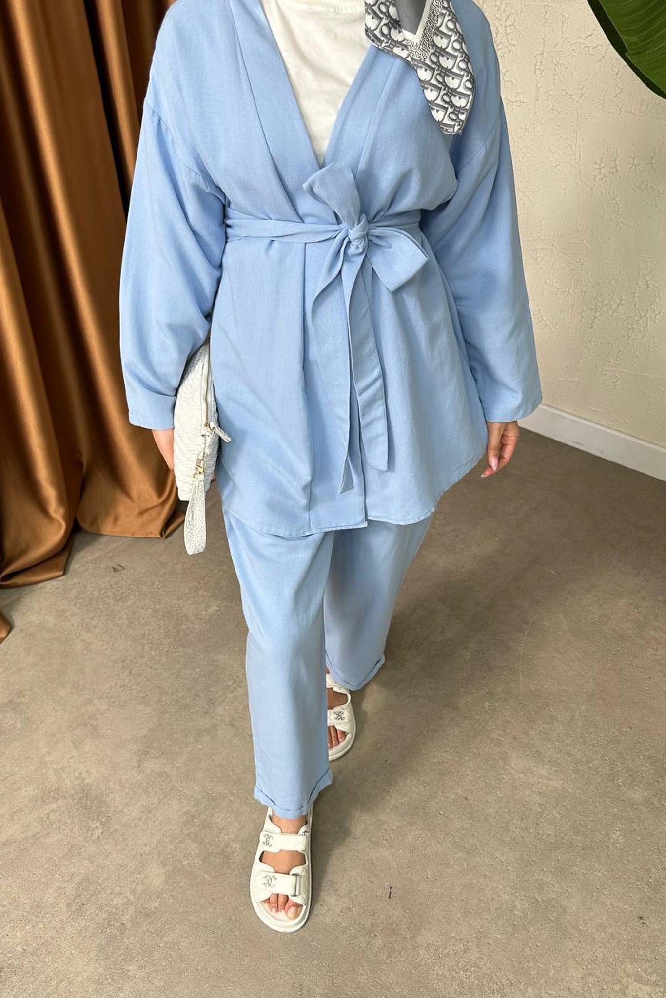 Dream Kimono Takım Bebe Mavi