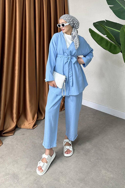 Dream Kimono Takım Bebe Mavi