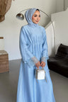 Ajda Pleated Skirt Set Petrol