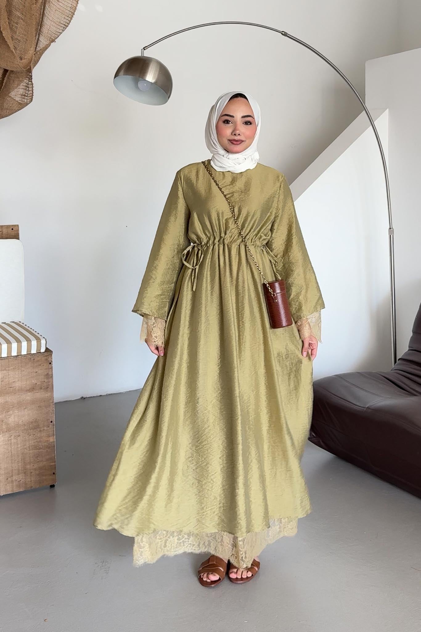 Ajda Pleated Skirt Set Petrol