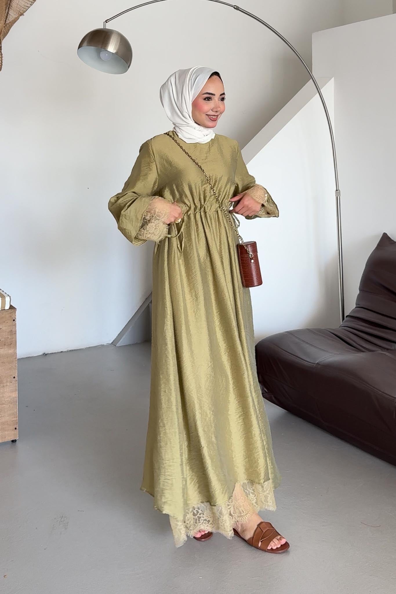 Ajda Pleated Skirt Set Petrol