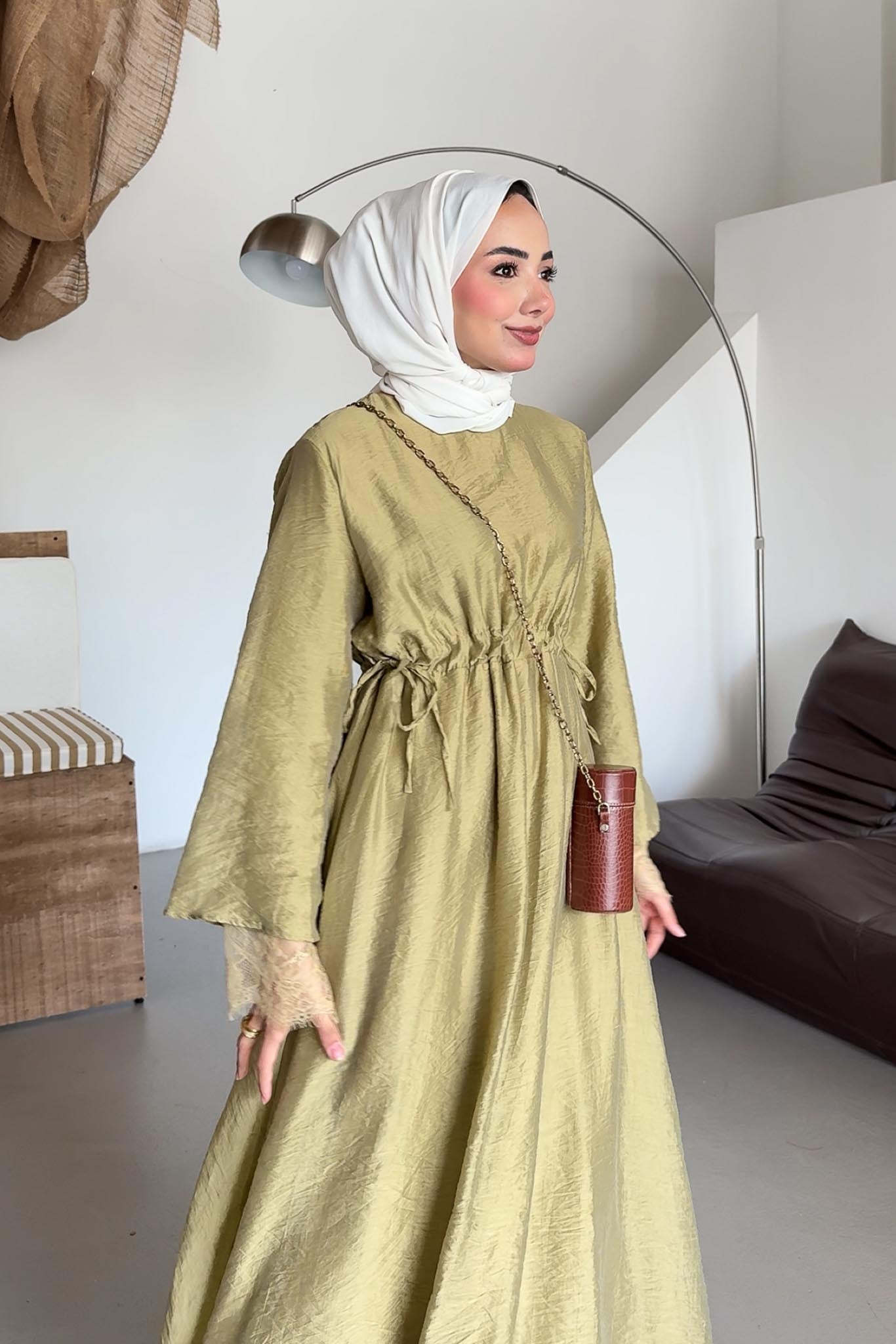 Ajda Pleated Skirt Set Petrol