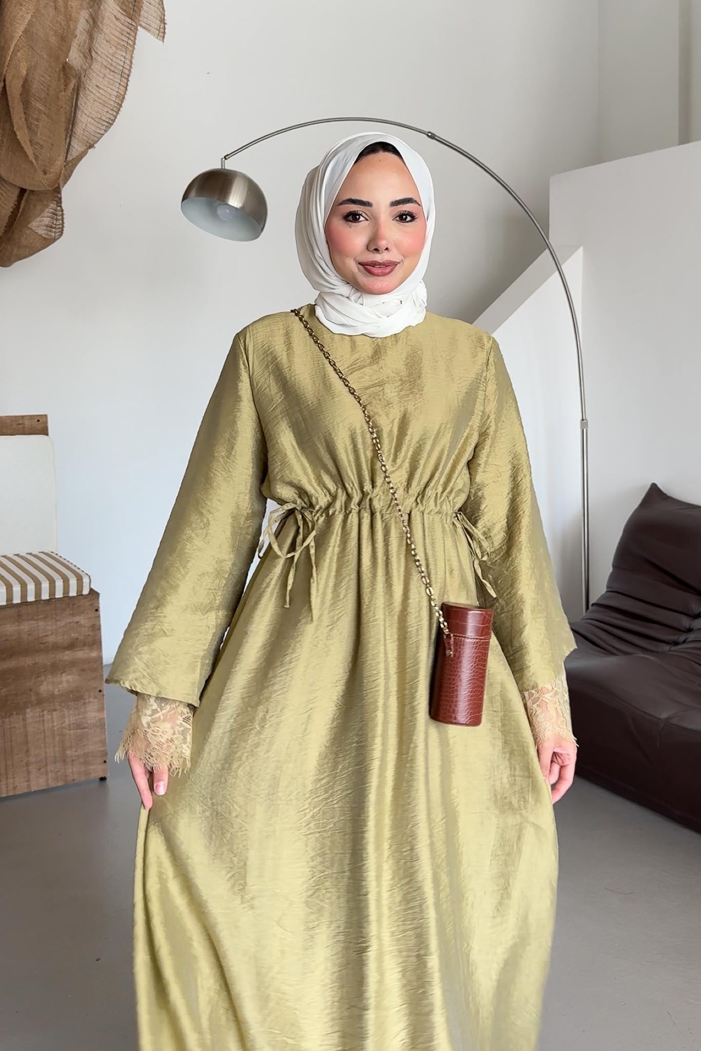 Ajda Pleated Skirt Set Petrol