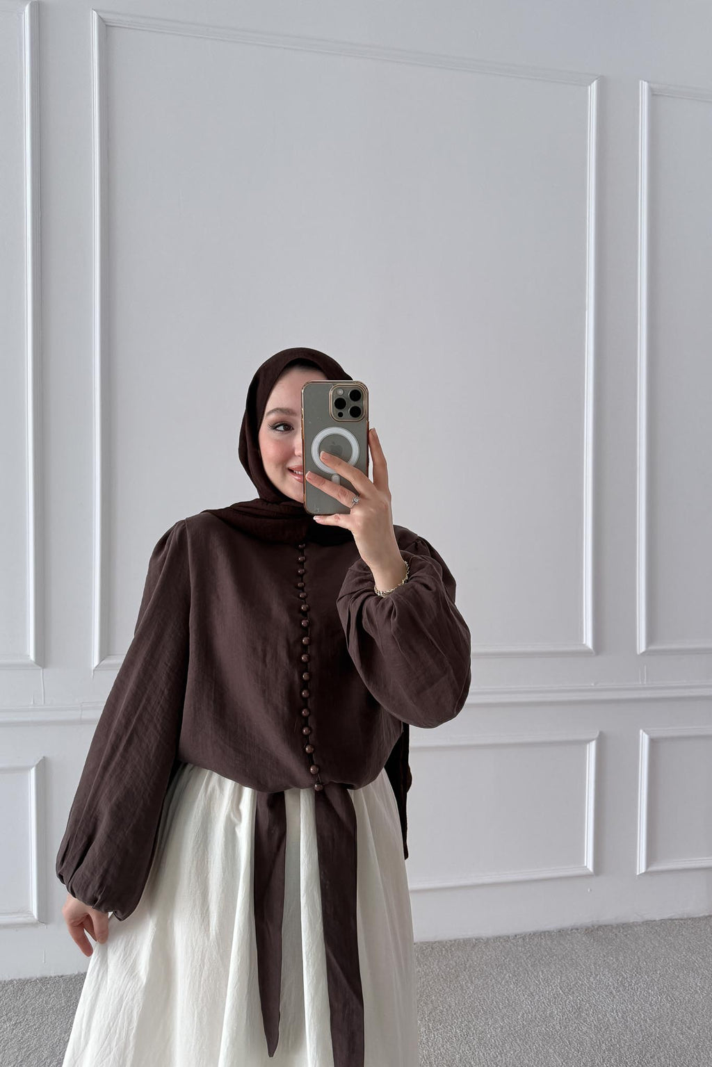 Ajda Pleated Skirt Set Petrol