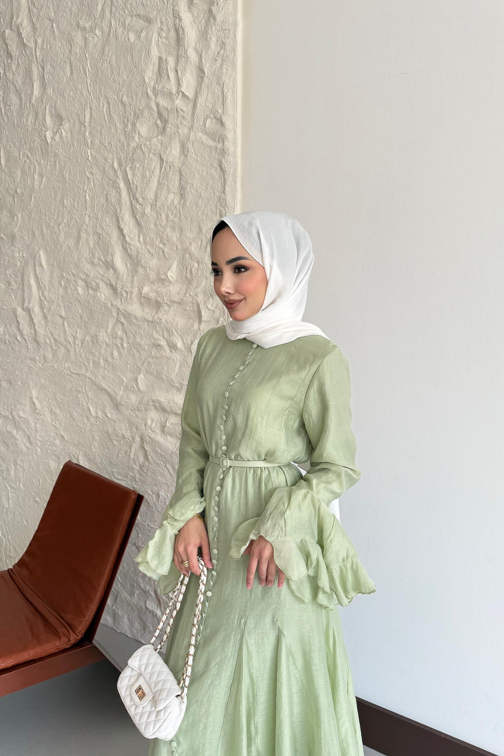 Ajda Pleated Skirt Set Petrol