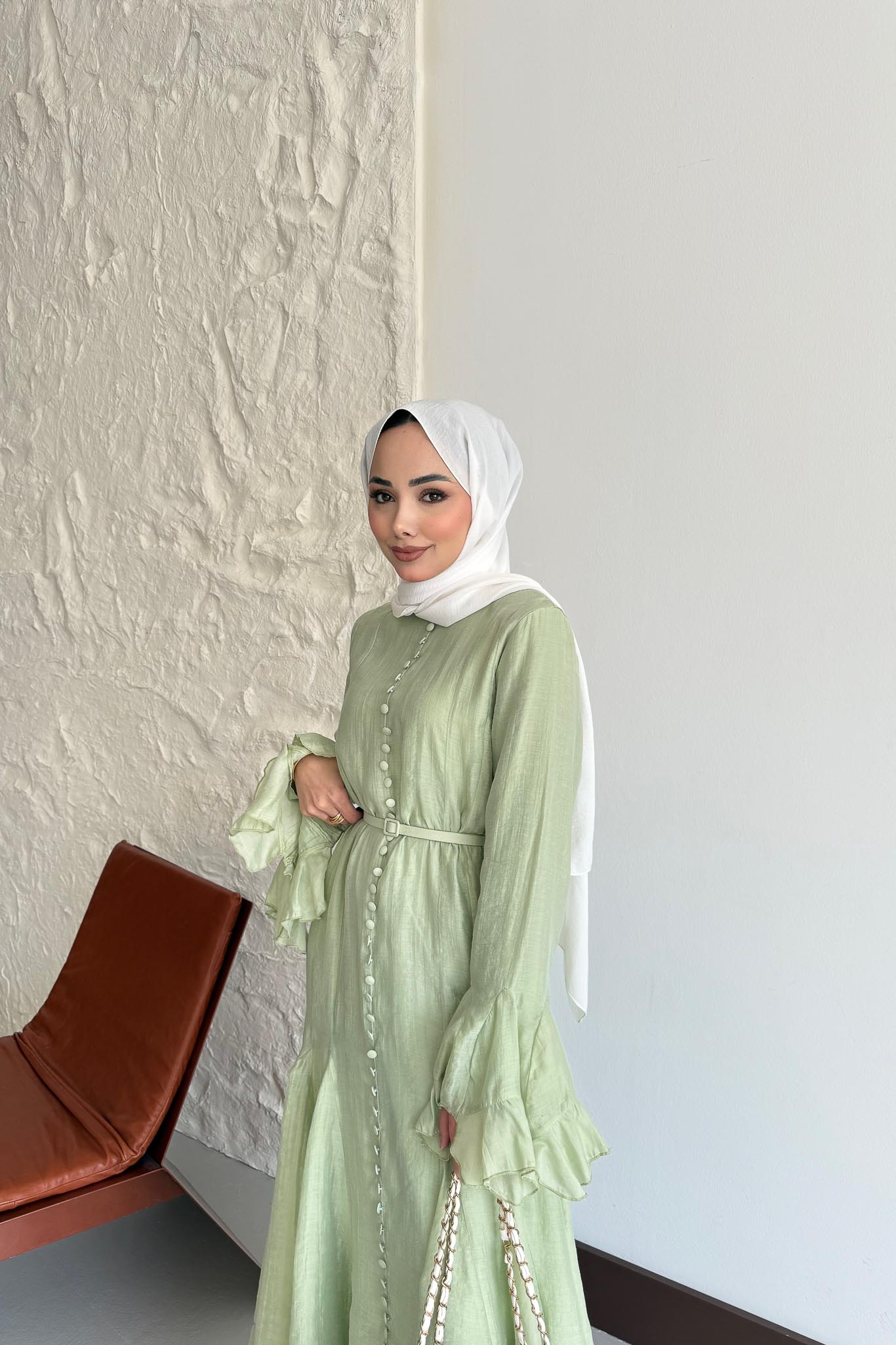 Ajda Pleated Skirt Set Petrol