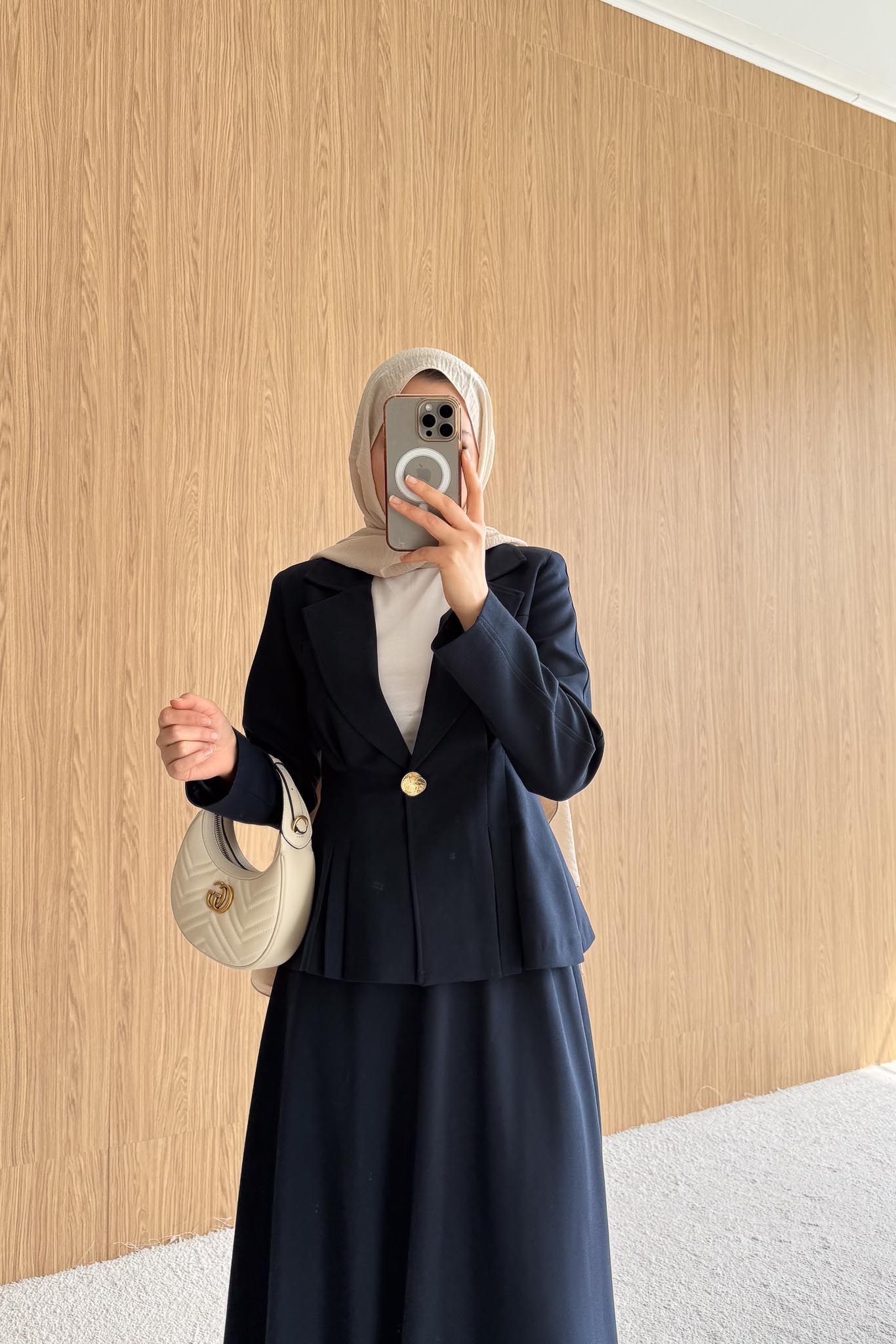 Petit Tek Düğmeli Takım Lacivert