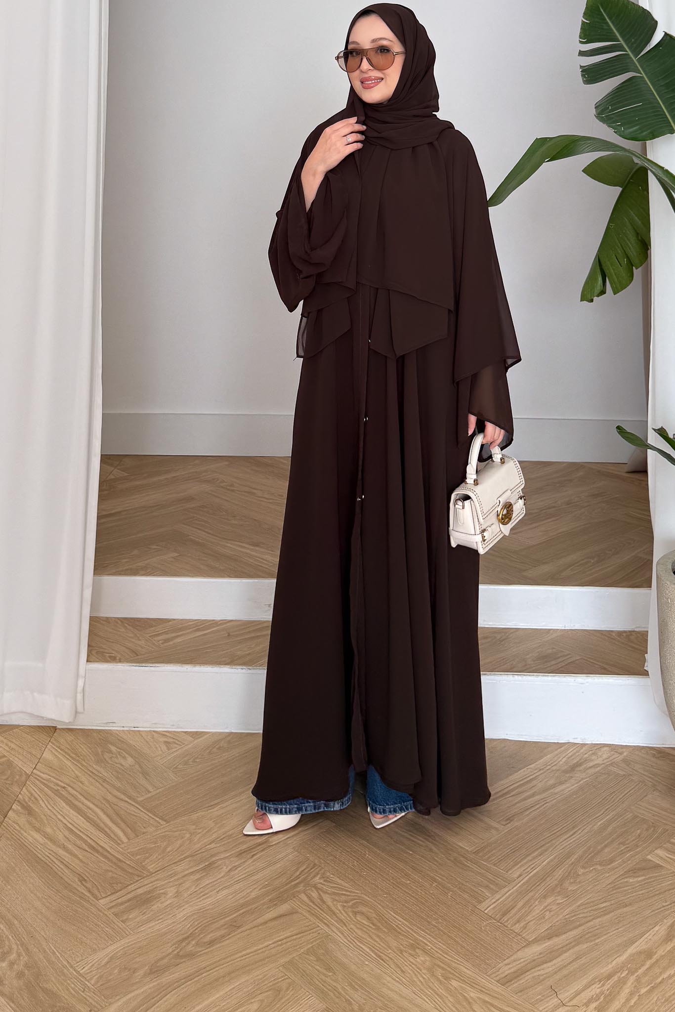 Neva Abaya Kahverengi