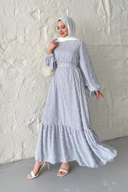 Naarin Elbise Gri