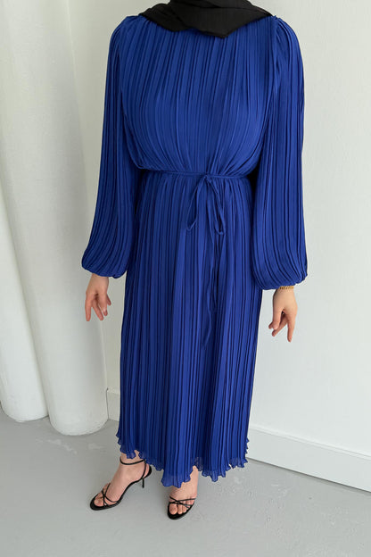 Seyran Pleated Dress Beige