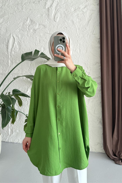 Carina Gömlek Fıstık Yeşili