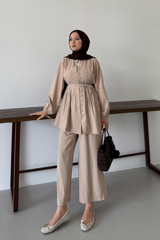 Ales Shoulder Lace Shirt Ecru