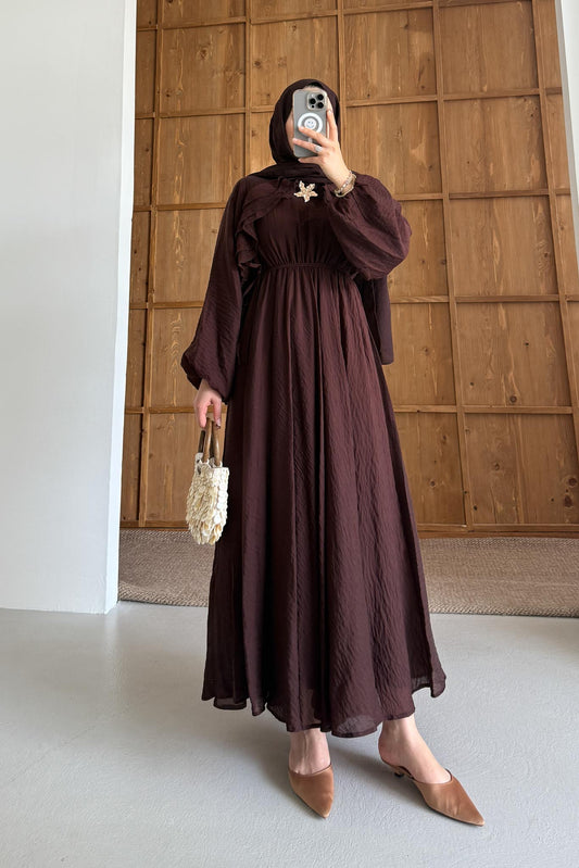 Gold Deren Evening Dress Dusty Rose
